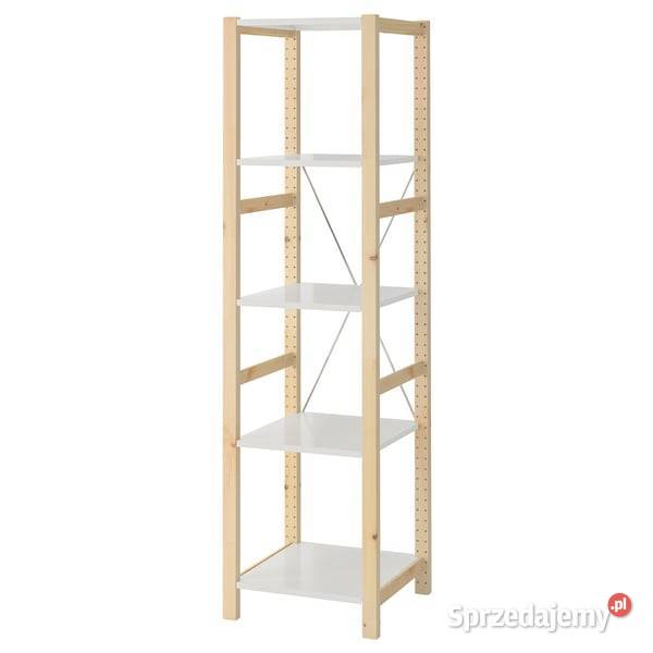 Regał Ikea IVAR sosna białe metalowe półki Wrocław