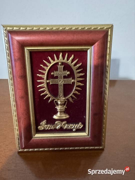 Św Krzyż hostia pamiątka z czasów PRL Vintage Pozostałe Częstochowa sprzedam