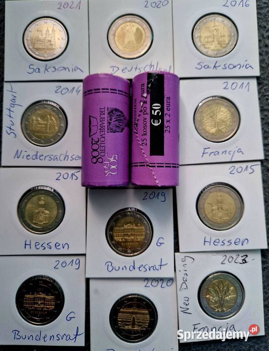2 euro Okolicznościowe mennicze rolki Sosnowiec