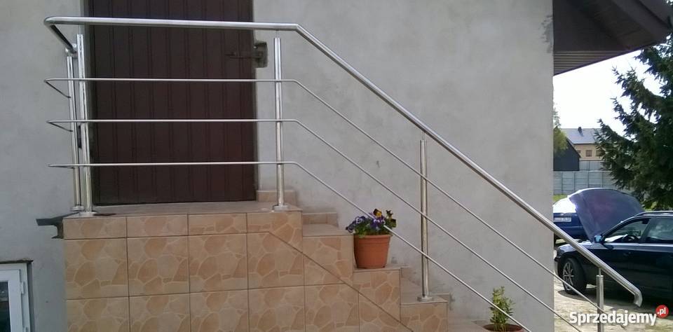 Balustrady schody poręcze ze stali nierdzewnej