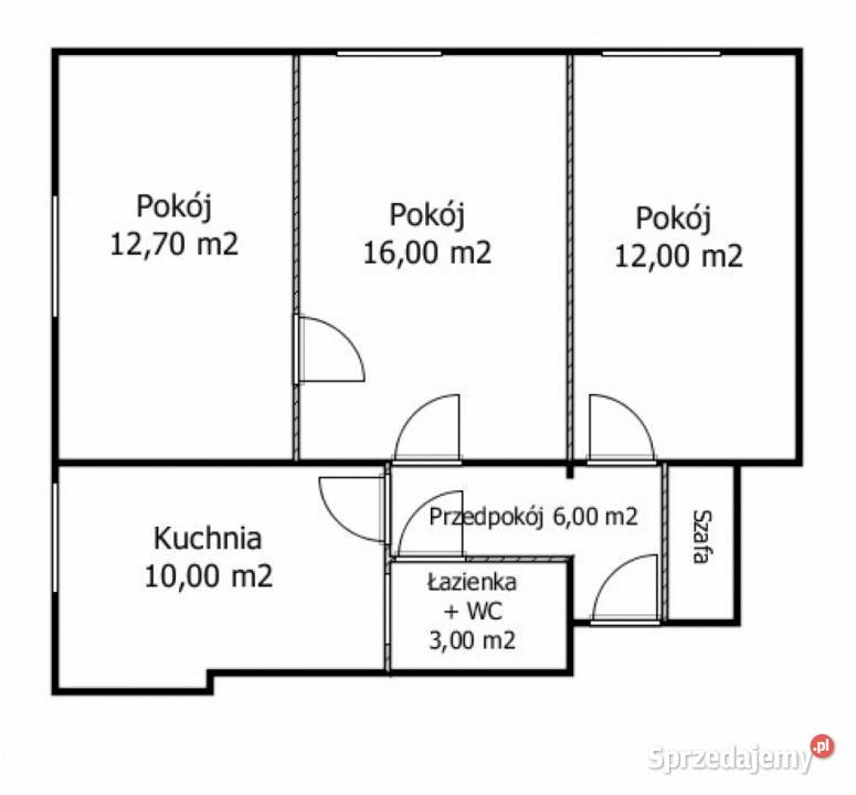 Sprzedam mieszkanie 597m2 3 pokoje Lublin Rok budowy 1958