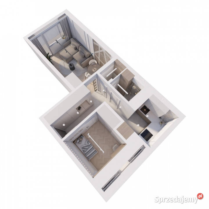 2 pokoje 37m2 na 1p generalnym remoncie Gotowe balkon