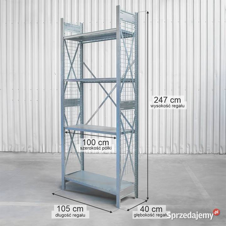 Regał magazynowy DEXION 4Półkowy H247x105x40 Chmielów sprzedam
