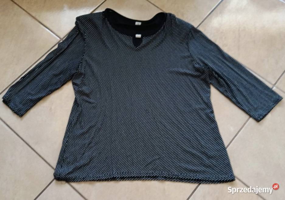 Bluzka damska czarna w drobne kropeczki rozmiar Skarżysko-Kamienna