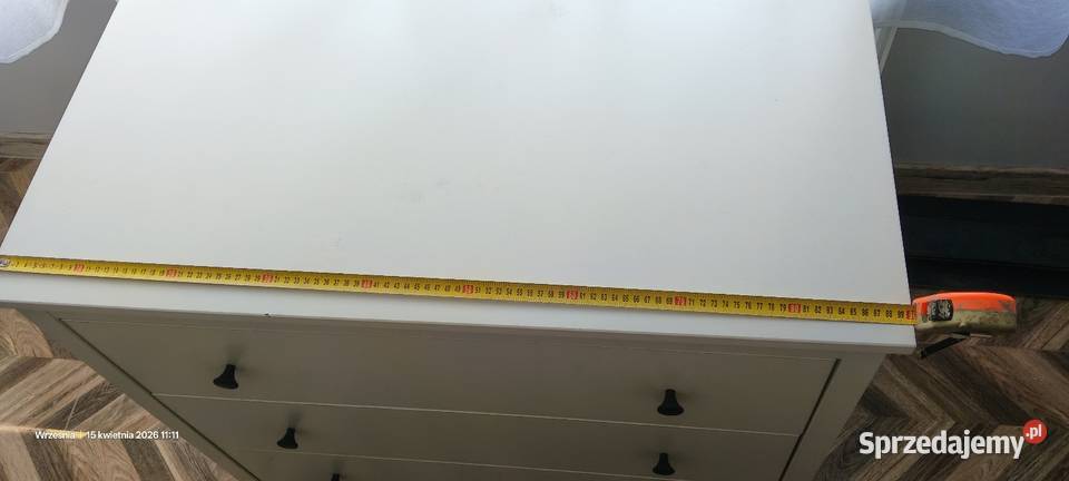 Biała komoda 3 szuflady IKEA Września