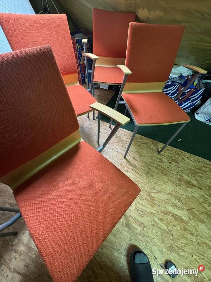 Komplet 6 krzeseł biurowych konferencyjnych z Wrocław