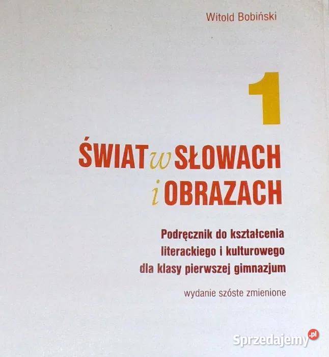 Świat w słowach i obrazach 1 Język polski W lubelskie sprzedam