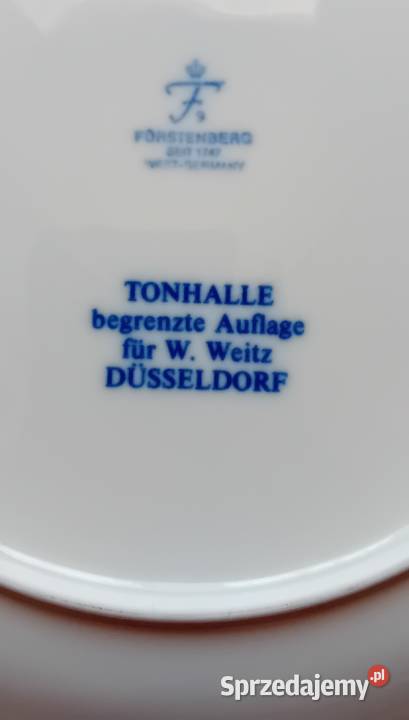 Talerz zawieszany Furstenberg Duesseldorf hala Porcelana i szkło Koźminek