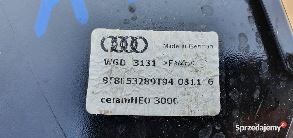 AUDI A5 SPORTBACK OSŁONA SŁUPKA LEWA 8T8853289 Pozostałe Trzciel