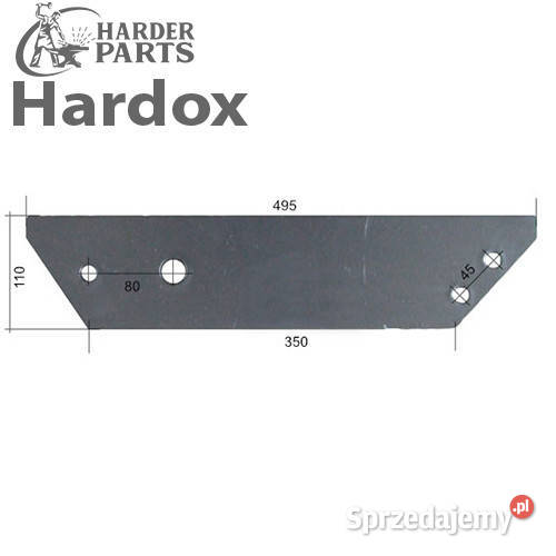 Płoza długa HARDOX 9210158P części do pługa Suwałki