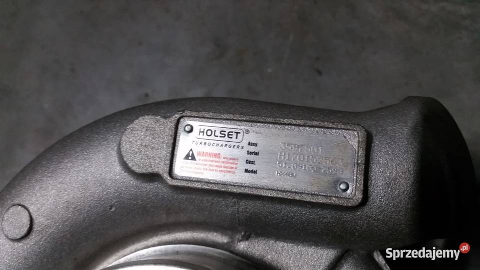 Turbosprężarka MAN D0836 LF03 Holset opolskie Rzędowice