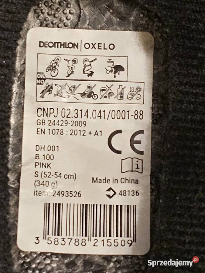 Różowy kask Oxelo Decathlon r 5254 Rzeszów