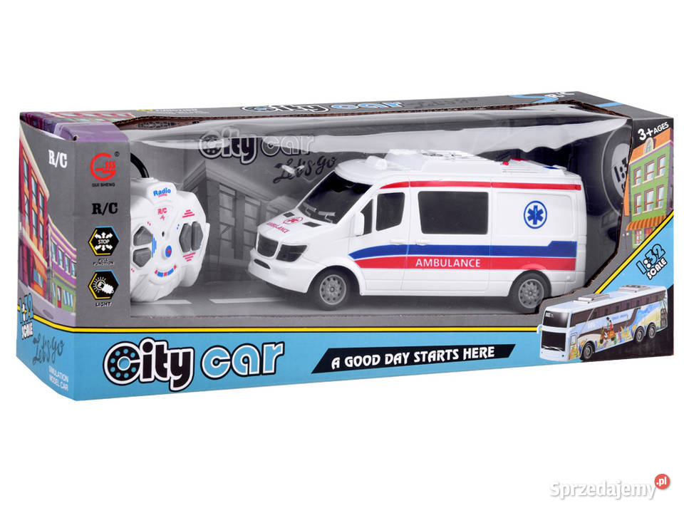 Auto Sterowane Karetka Ambulans pilot RC0607 Zdalnie sterowane Kielce