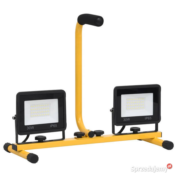 Reflektor LED z uchwytem 2x30 W ciepłe białe Warszawa sprzedam