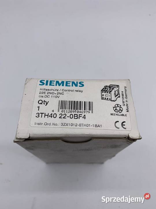 Siemens 3TH40 220BF4 Stycznik Warszawa