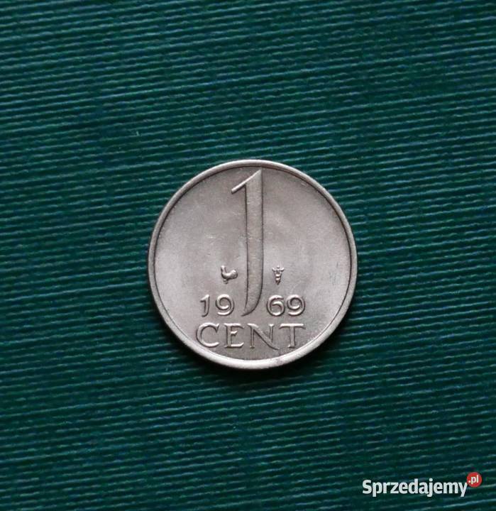 HOLANDIA 1 cent 1969r Znak Kogut Gliwice