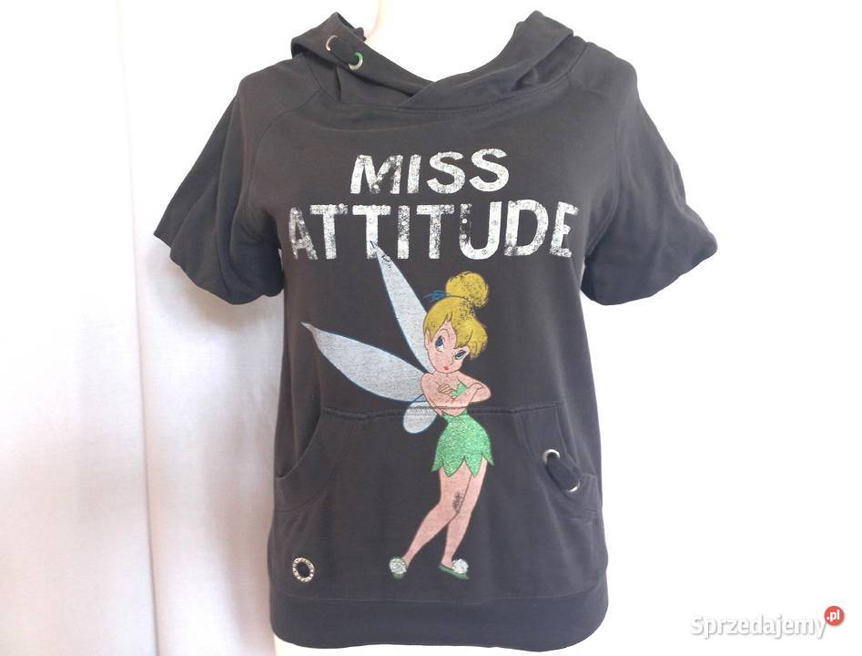 Tshirt szary Bluzka damska KAPTUR r 3638 Bufki