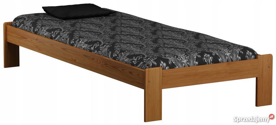 Łóżko jednoosobowe 90x200 sosnowe Rama Stelaż kolorowy