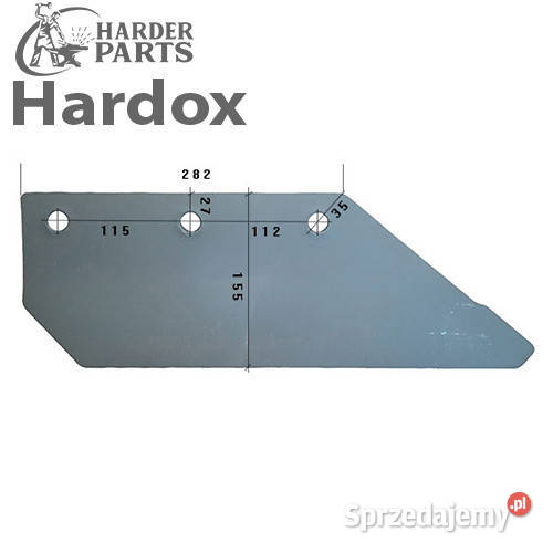 Lemiesz 300hektarów HARDOX 625036P części do Suwałki
