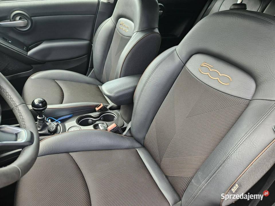Fiat 500x Nawigacja Podgrzewane fotele Tempomat asystent pasa ruchu