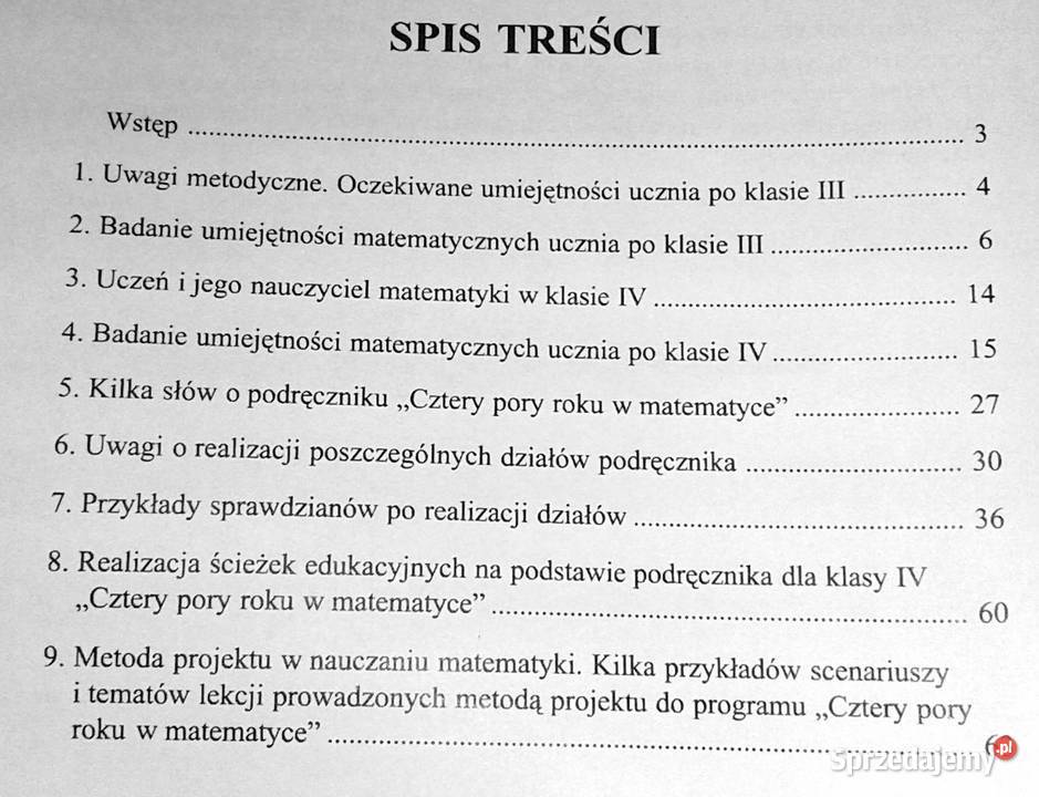 Cztery pory roku w matematyce kl 4 Kołek Longina Pozostałe lubelskie Chełm