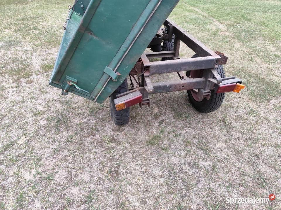 Przyczepa wywrotka pod mini traktorek lubuskie Krosno Odrzańskie sprzedam
