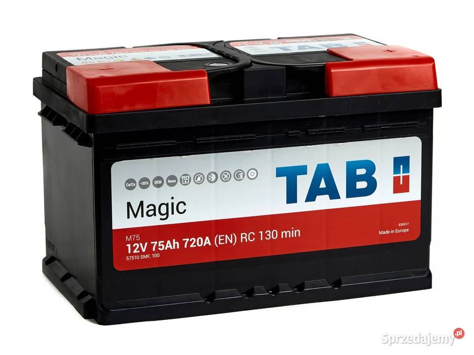 Akumulator TAB MAGIC 75Ah 720A niski