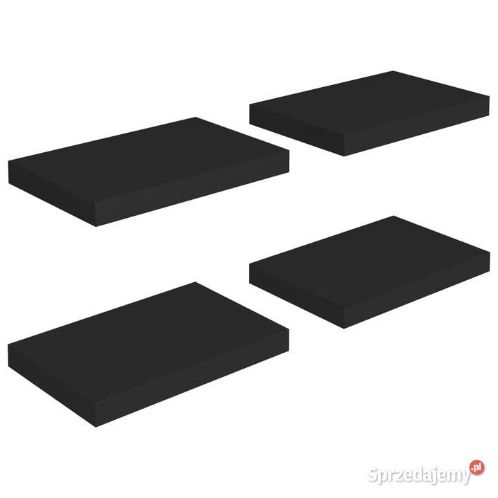 Półki ścienne 4 czarne 40x23x38 MDF WM323828 Warszawa