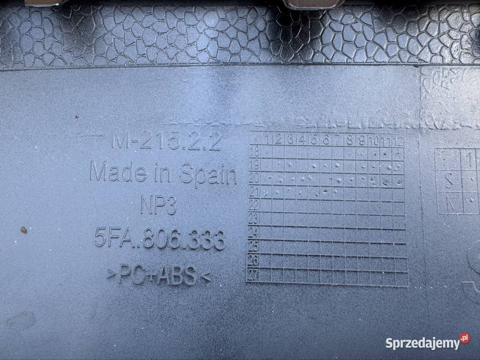 Listwa blenda nosek górna grilla atrapy Listwy i nakładki Międzychód