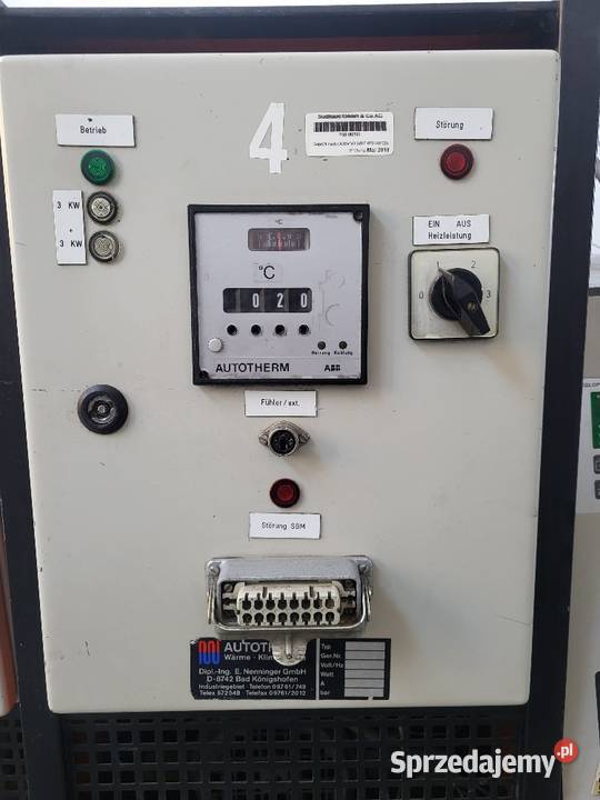 Termostat regulator temperatury formy wtryskowej zachodniopomorskie Białogard