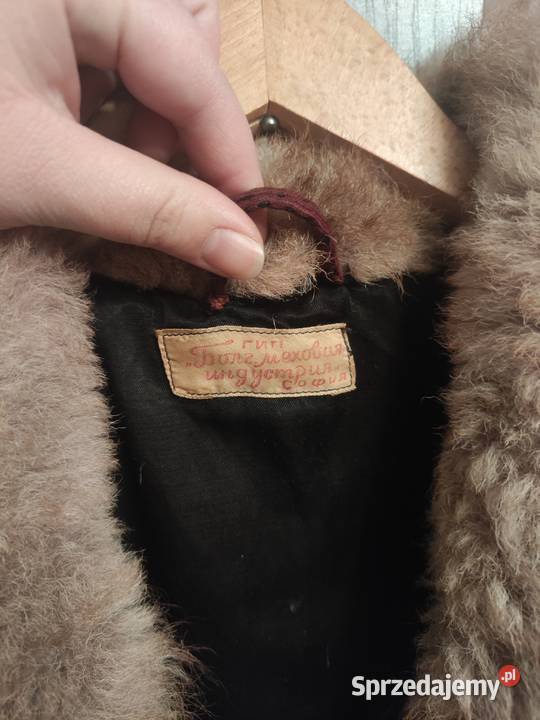 Powojenny skórzany plaszcz lubelskie Lublin