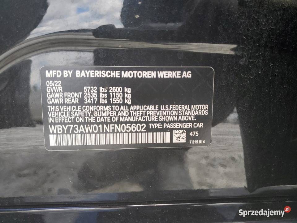 2022 BMW I4 EDRIVE 40 0cm3 Częstochowa