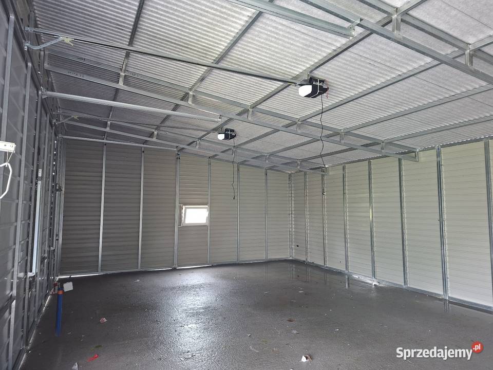 Magazyn blaszany 11x7 oświetlenie Bochnia