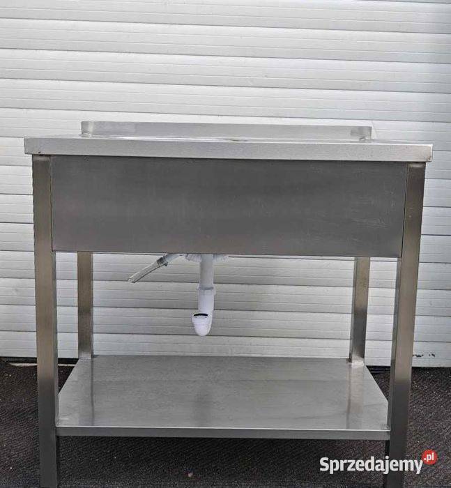 Zlew gastronomiczny nierdzewny 90x63 komora