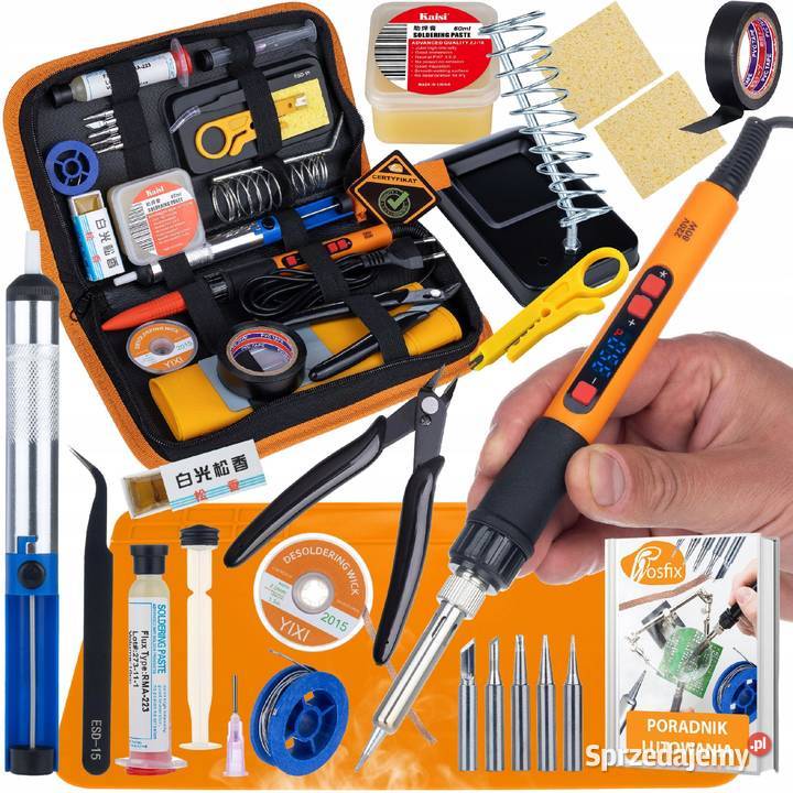 Zestaw Lutowniczy 80W LCD 17w1 180500C ESD Ludźmierz sprzedam