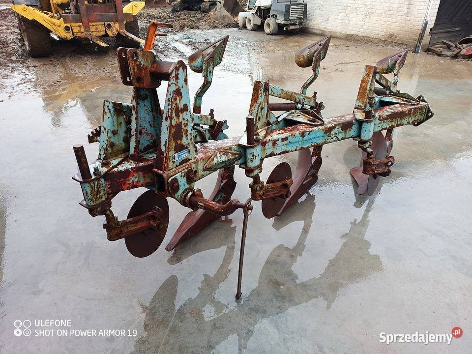Pług Overum 3 skiby sprężyna non stop hydraulika Czernice Borowe