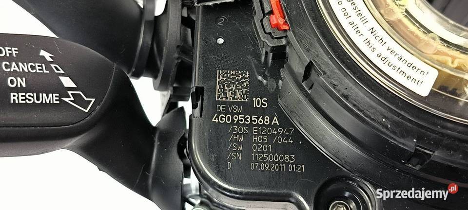 PRZEŁĄCZNIK ZESPOLONY AUDI A6 C7 4G0953502D Pozostałe Części samochodowe Lipno