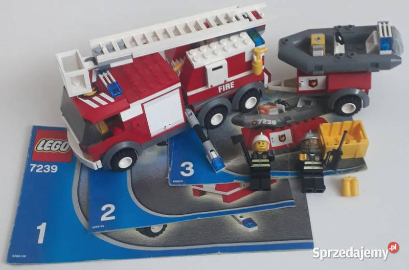 Klocki LEGO city straż pożarna 7239 wóz Lego Nowa Sól sprzedam