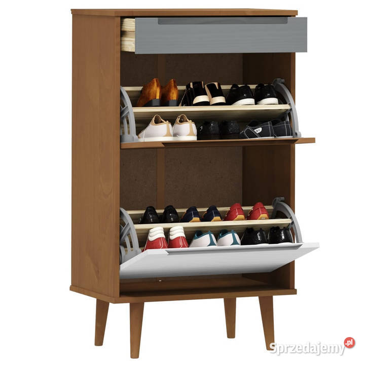 Szafka na buty MOLDE brązowa 595x35x103 lita mazowieckie Warszawa