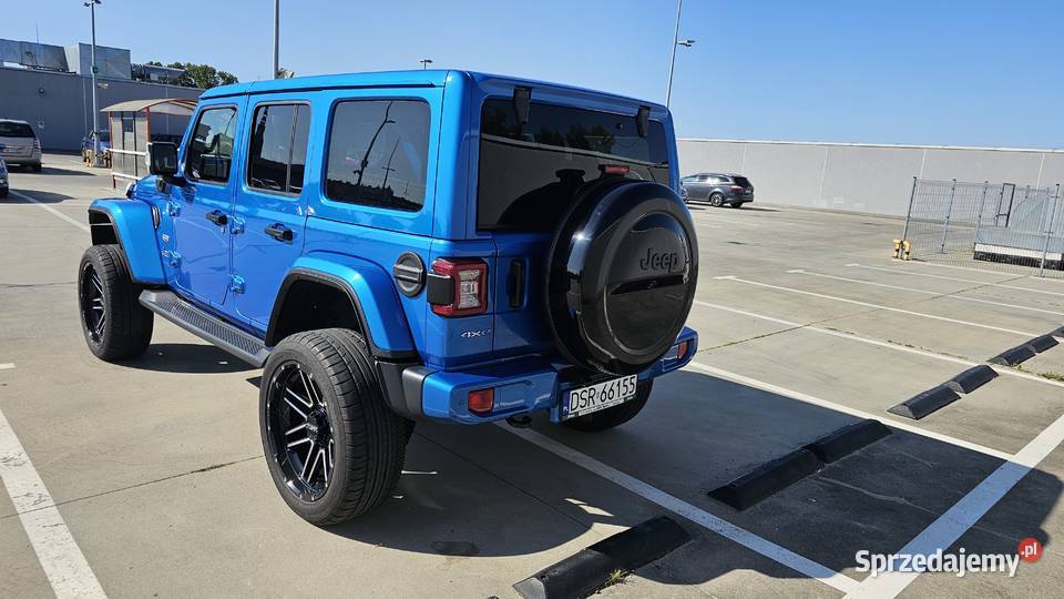JEEP WRANGLER SAHARA 4xE LIFT 45 TERAFLEX SALON nieuszkodzony Wrangler Środa Śląska sprzedam