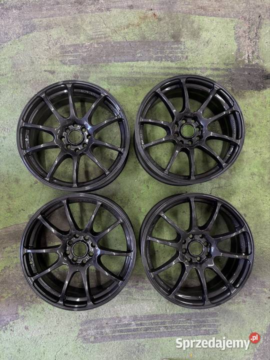 Felgi 4x100 4x1143 JDM Advan Rays Work 17x7 Głowienka
