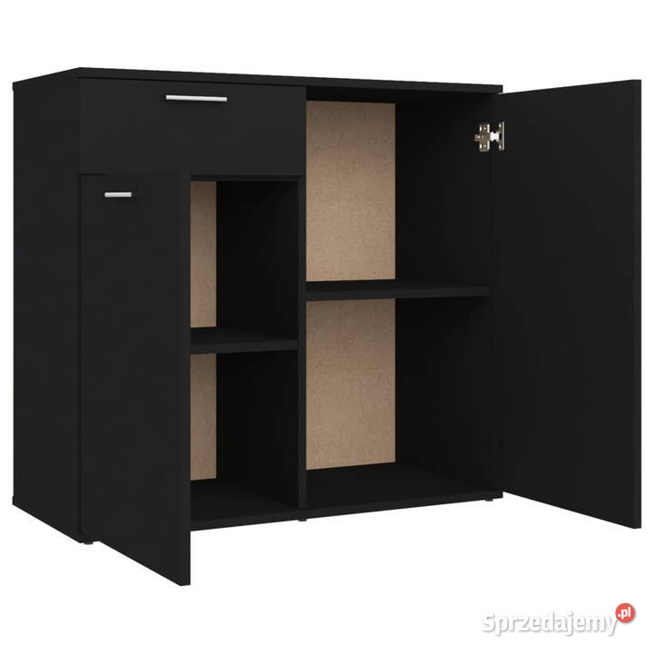 Szafka czarna 80x36x75 materiał drewnopochodny mazowieckie Warszawa