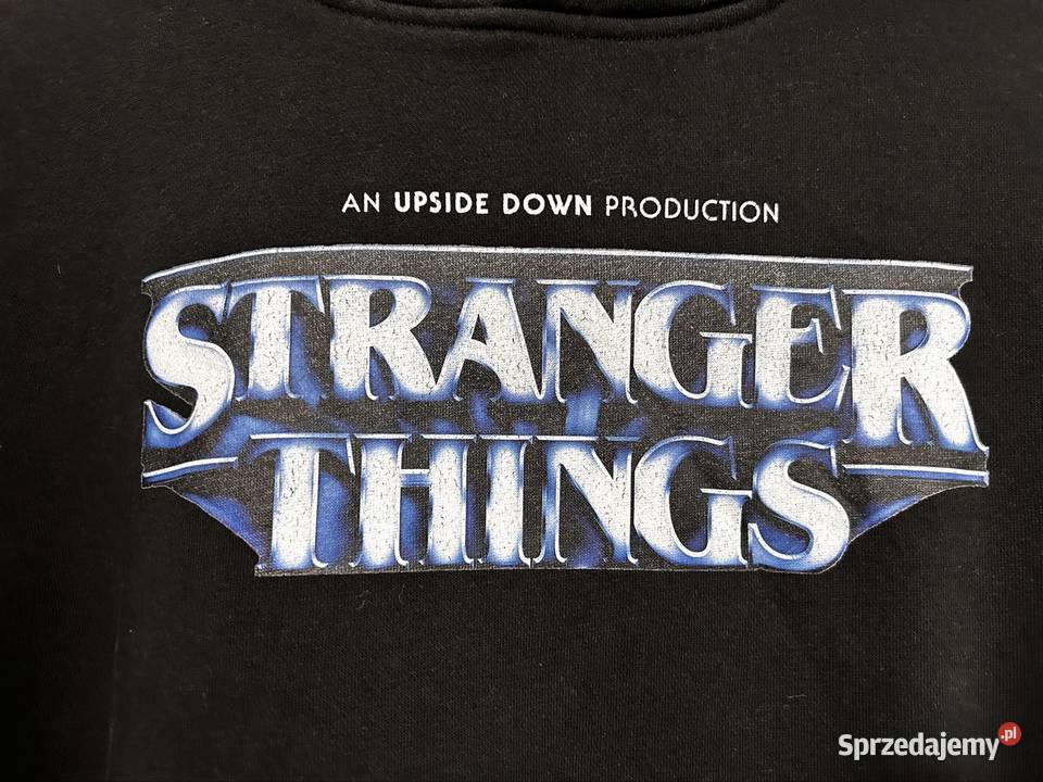 Bluza Stranger Things XS czarna bluza z kapturem Rozmiar 34(XS) Pozostałe mazowieckie Wyszków