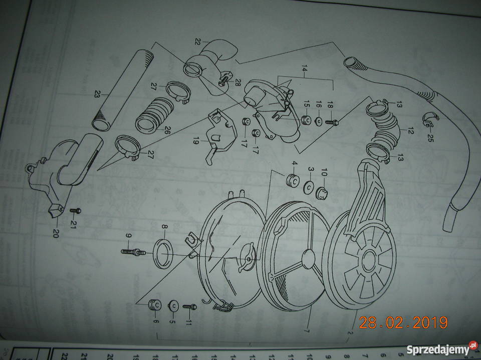 Wspornik układu dolotowego powietrza Garwolin