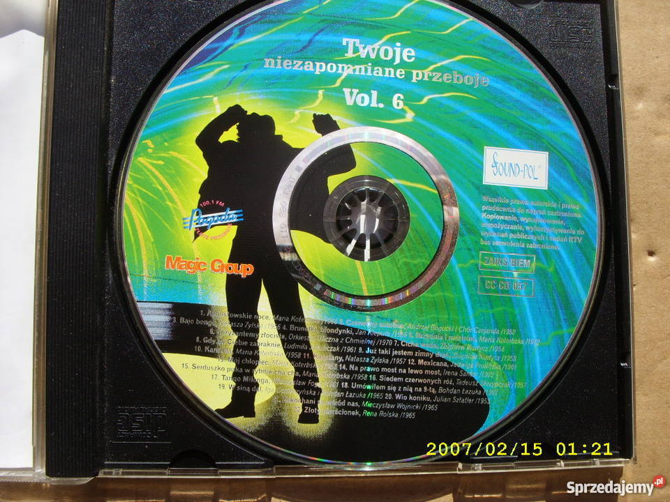Skladanka cd TWOJE NIEZAPOMNIANE MELODIE VOL6 dolnośląskie Wołów