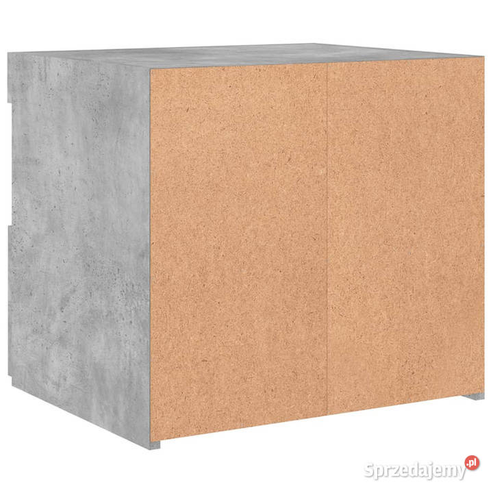 Szafki nocne z LED 2 szarość betonu 50x40x45 Warszawa