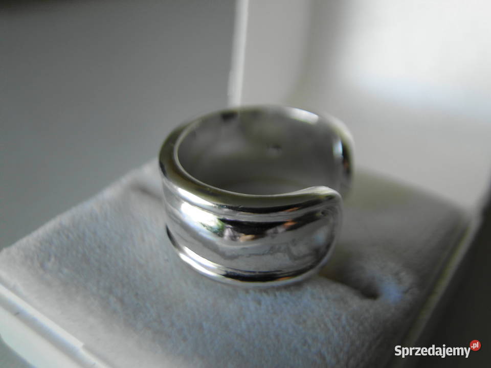 Masywna obrączka regulowana srebro 925 srebro Warszawa