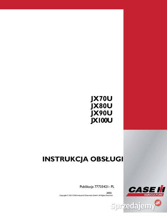 Katalog części Case IH MX instrukcja napraw wielkopolskie