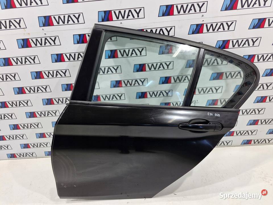 BMW 1 F20 DRZWI LEWY TYŁ TYLNE LEWE 668 SCHWARZ