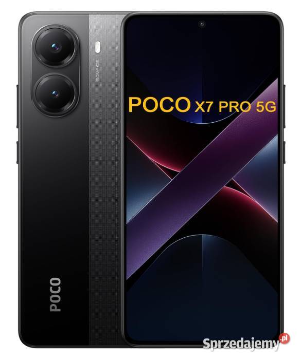 POCO X7 Pro 12256GB 5G Yellow Black Ładowarka Sompolno
